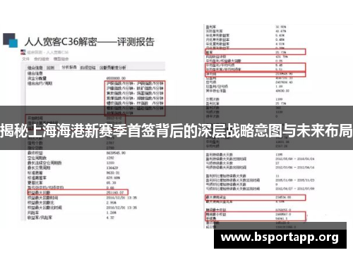 揭秘上海海港新赛季首签背后的深层战略意图与未来布局