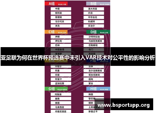 亚足联为何在世界杯预选赛中未引入VAR技术对公平性的影响分析