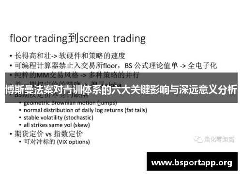 博斯曼法案对青训体系的六大关键影响与深远意义分析